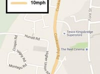 10mph speed limits in Kingsbridge for road works