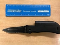 Teenager found armed with knife