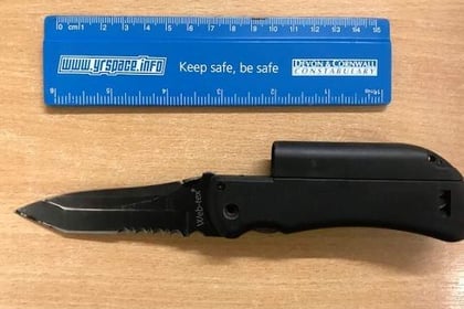Teenager found armed with knife