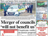 This week's Kingsbridge and Salcombe Gazette front page