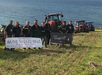 Young farmers hit the charity jackpot with completed ploughathon