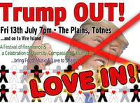 Gathering backing love – not Trump