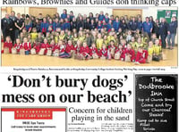 This week's Kingsbridge and Salcombe Gazette front page