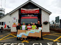 Young lad visits eight South Hams fire stations as part of 525-mile challenge