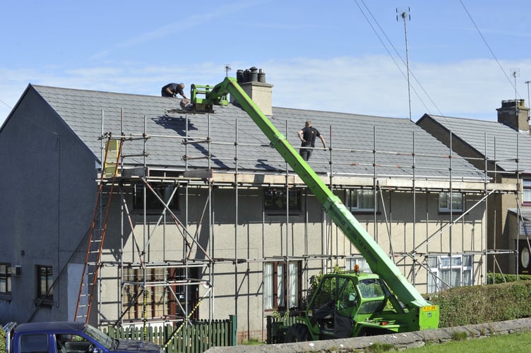 A house under construction