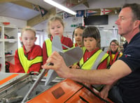 Lifeboat station tour for pupils