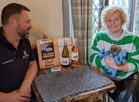 Mr Snufflepig sniffs out charity wine