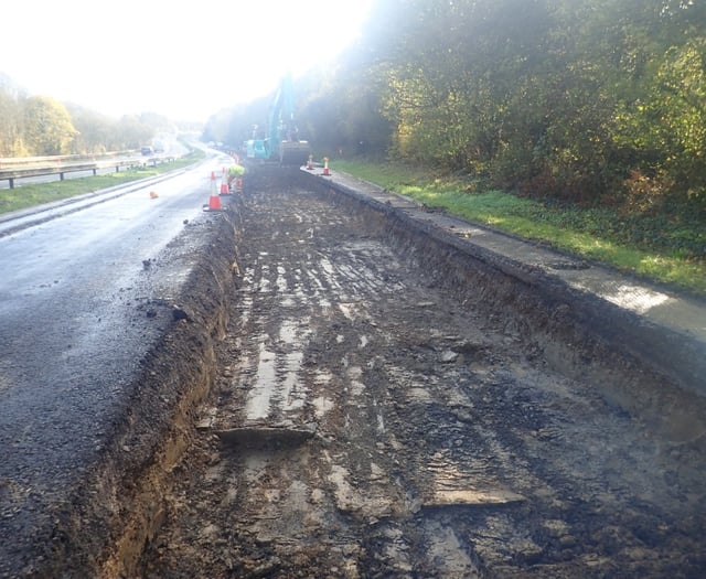 Drivers advised to plan ahead as A30 resurfacing work resumes in Devon