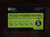 Food hygiene ratings handed to five South Hams establishments