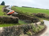 Car crashes into farmer’s field