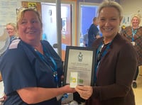 Hospital ward goes above and beyond to win award