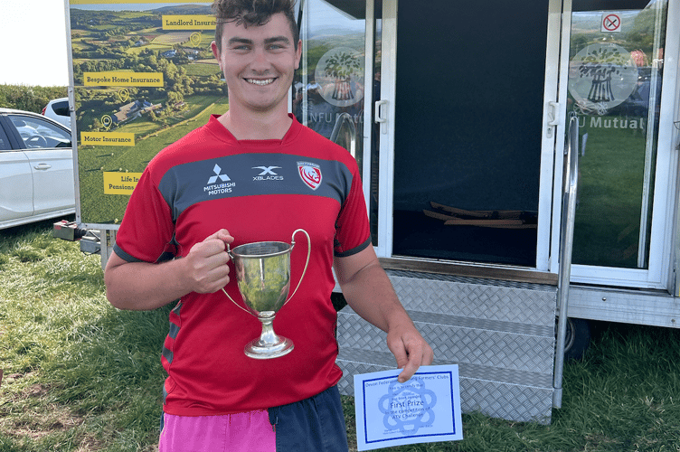 ATV Challenge winner Harry Sprague from Whimple and Broadclyst YFC.