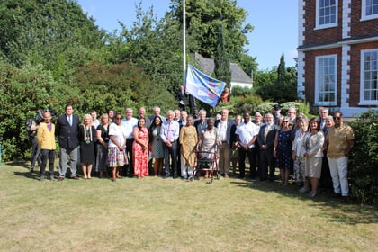 Devon Windrush Flag raised at County Hall to mark 75th anniversary
