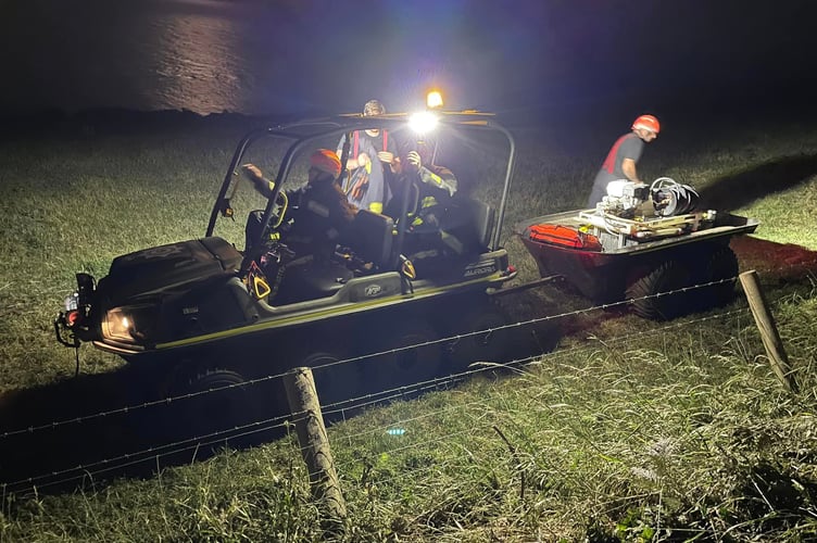 Modbury and Tavistock fire crews tackle Mothecombe grass fire