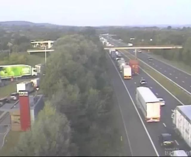 Delays for drivers after M5 crash 