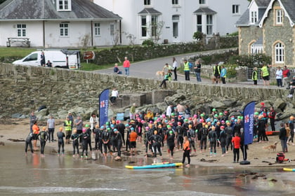 More than 100 compete in second triathlon for Salcombe RNLI