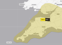 Yellow rain warning issued by Met Office 