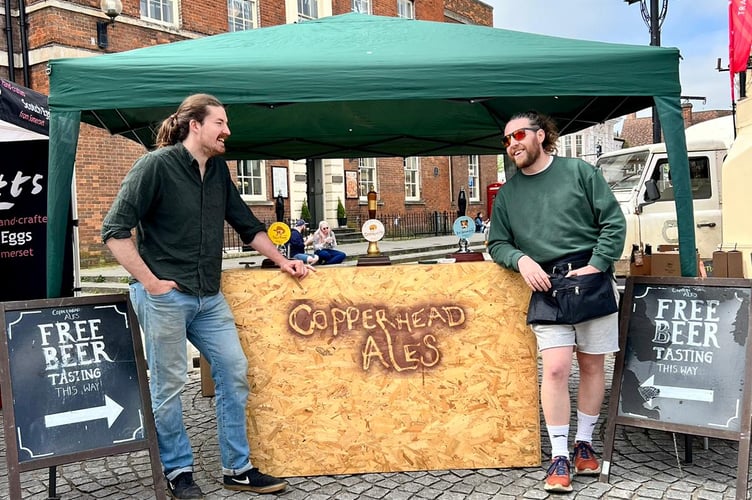 Jack Henderson (l) and Jordan Farenden (r) of Copperhead Ales