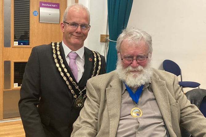 Ivybridge Mayor Cllr Alan Spencer and Deputy Mayor Cllr Philip Drudge