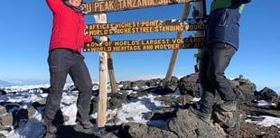 Couple hit the summit of Kilimanjaro and raise funds for charity