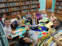 Harbertonford Primary School's library gets a makeover