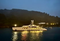 Salcombe welcomes $90m superyacht 