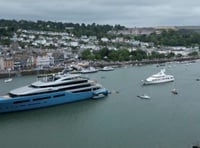 Trio of superyachts visit Dartmouth