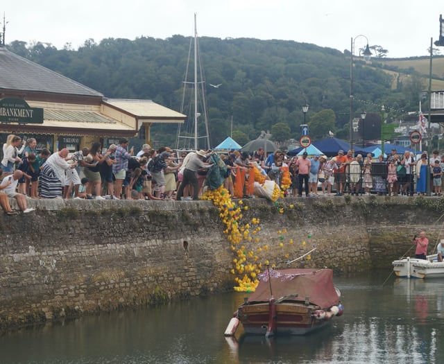 Racing ducks raise funds for charity 