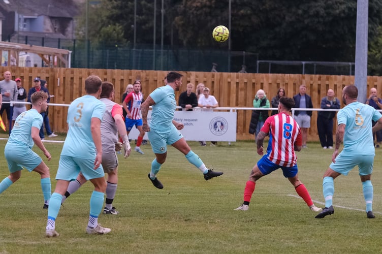  Football. Newton Abbot Spurs versus  Ivybridge. A two goal win for visitors from Ivybridge