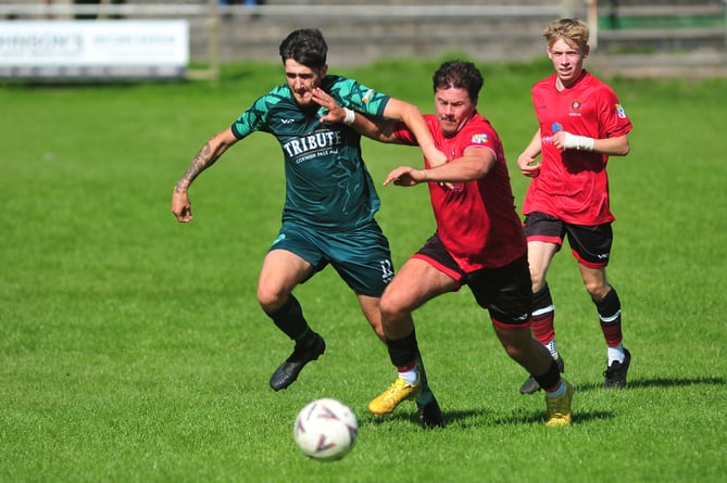 South Devon Football League Premier Division. Buckfastleigh Rangers versus East Allington United. Not a good day at the Duckspond for the home side who went down three goals to bil to the visitors from the South Hams