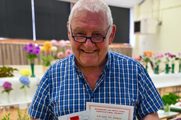 Tim Smith with his prize winning collection