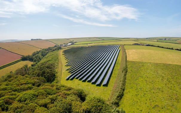 An artist's impression of the solar farm