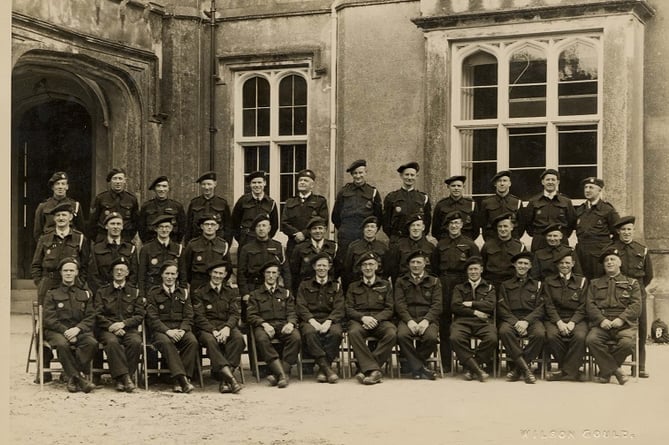 WW2 - Unidentified division of the  Civil Defence Rescue team photographed at Barton Hall Torquay probably in 06.1943