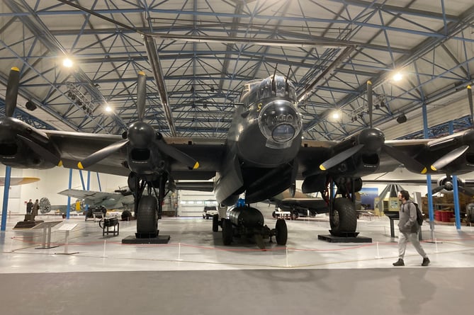 A Lancaster bomber at the RAF Museum in Hendon