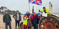 Farmers launch protest from Bigbury to Burgh Island