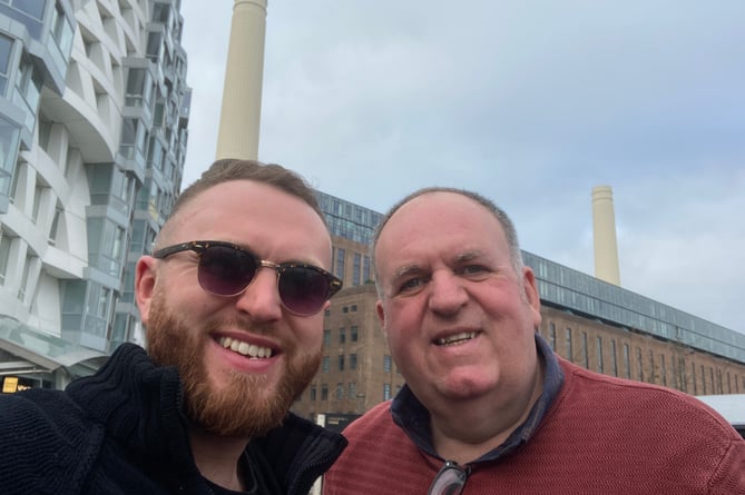 Jon Harding (L) and his father Richard Harding (R)