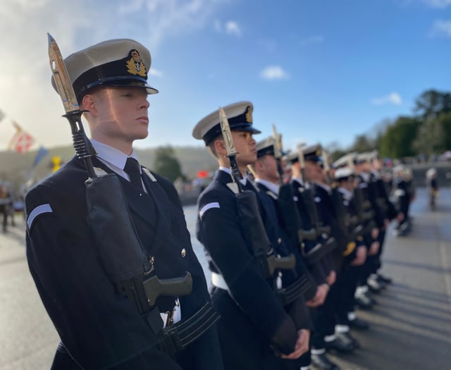 Royal Navy’s newest officers on parade in Dartmouth  