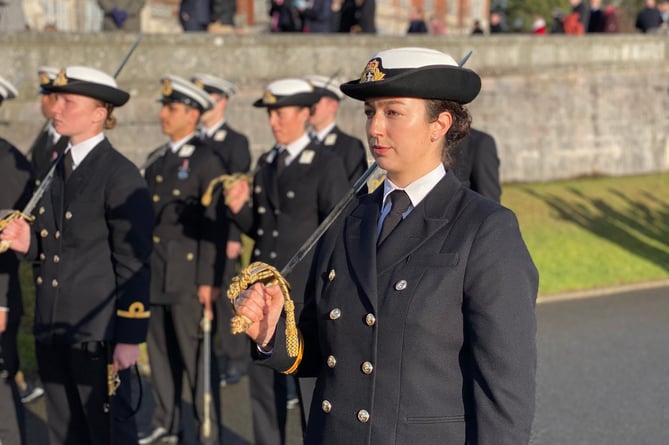 One of the 189 cadets who are now officers of the Royal Navy