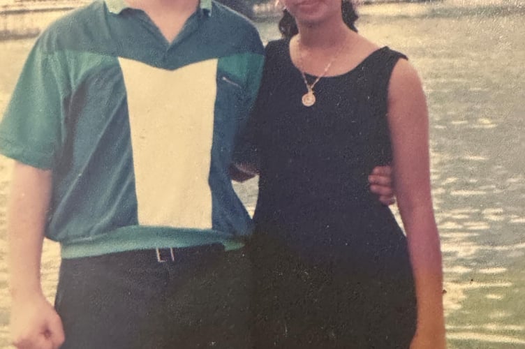 Alena and Chad Benson in Singapore in 1994. Photo released December 20 2024. A couple who met when they became pen pals as kids 7,000 miles apart are celebrating 30 years of marriage. Alena and Chad Benson first wrote to each other in 1986 - with no idea it would blossom into a life-long love story.Alena, from Singapore, then aged 17, initiated the exchange, writing to several people overseas - including Chad from Plymouth in Devon.Their letters continued through the 1980s and they also started exchanging cassette tapes of each other chatting - with more than 100 tapes sent between them.
