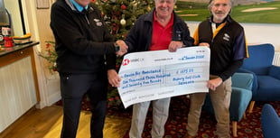 Latest Devon Air Ambulance donation from Bigbury GC