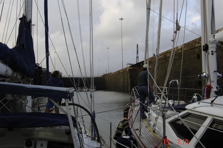 Going through the Panama Canal