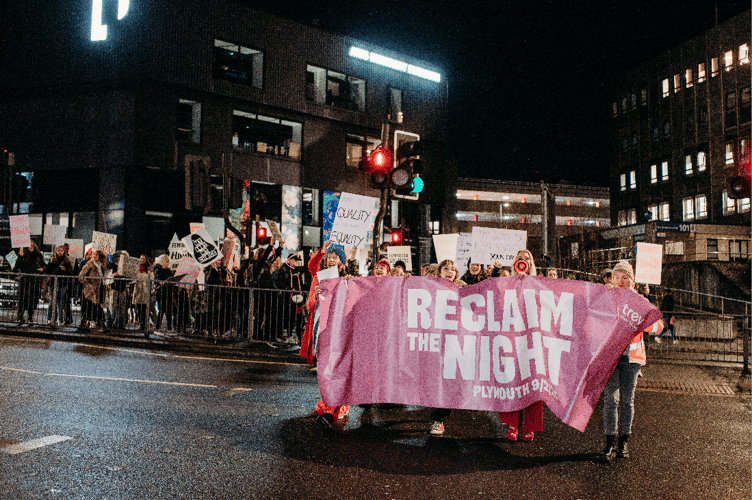 The Reclaim the Night march in Plymouth last year. This year's march takes place next Friday, February 7.